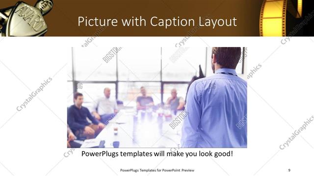 Picture with Caption presentation slide layout
