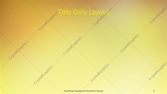 Title Only presentation slide layout
