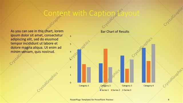 Content with Caption presentation slide layout