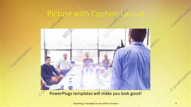 Picture with Caption presentation slide layout