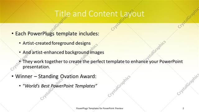 Title and Content presentation slide layout