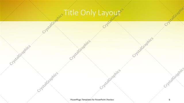 Title Only presentation slide layout