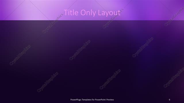 Title Only presentation slide layout