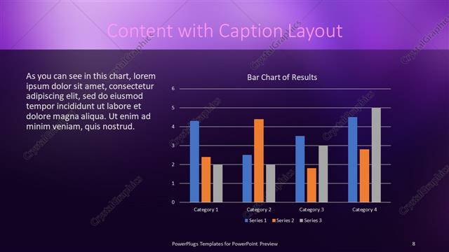 Content with Caption presentation slide layout