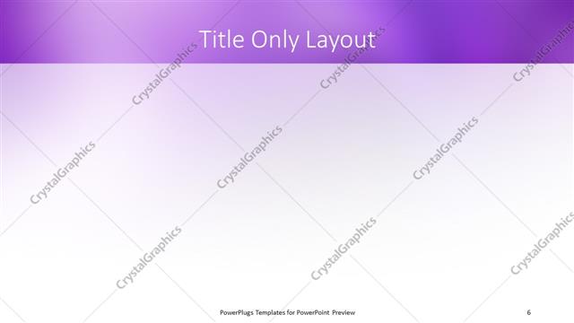 Title Only presentation slide layout