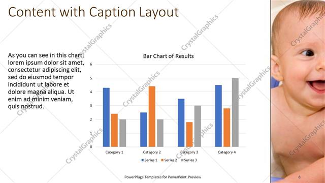Content with Caption presentation slide layout