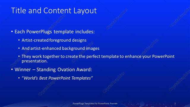Title and Content presentation slide layout