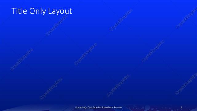 Title Only presentation slide layout