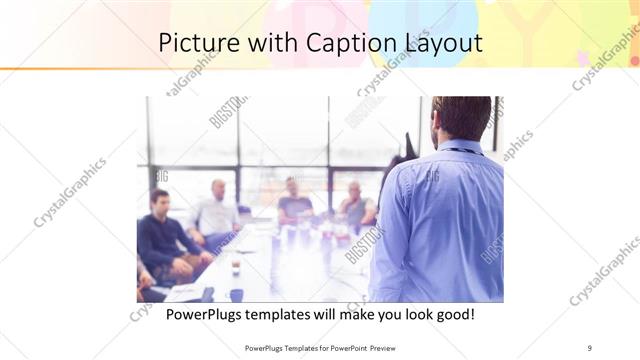 Picture with Caption presentation slide layout