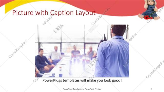 Picture with Caption presentation slide layout