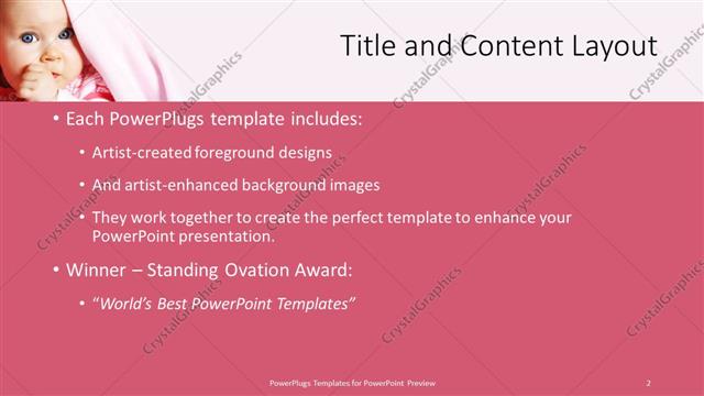 Title and Content presentation slide layout
