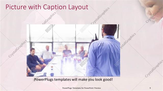 Picture with Caption presentation slide layout