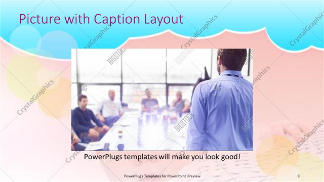 Picture with Caption presentation slide layout