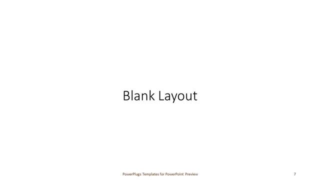 Blank presentation slide layout