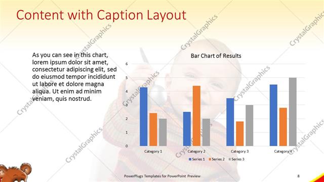 Content with Caption presentation slide layout