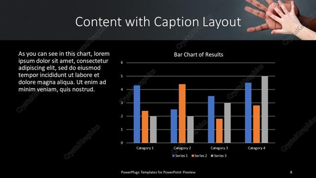 Content with Caption presentation slide layout