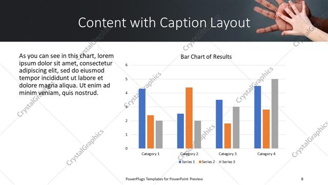 Content with Caption presentation slide layout