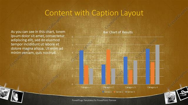 Content with Caption presentation slide layout