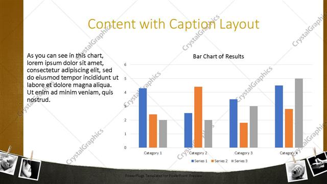 Content with Caption presentation slide layout