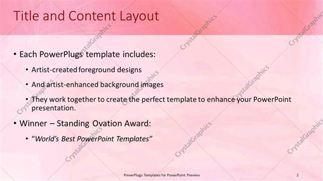 Title and Content presentation slide layout