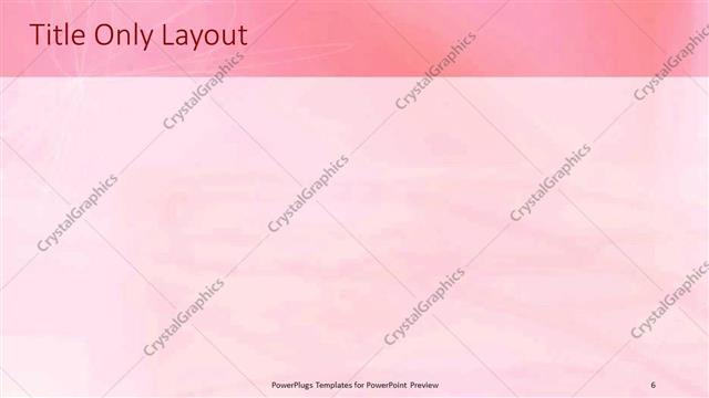 Title Only presentation slide layout