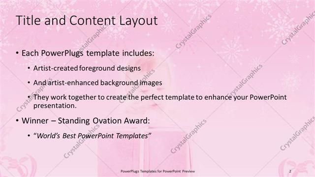Title and Content presentation slide layout