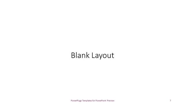 Blank presentation slide layout