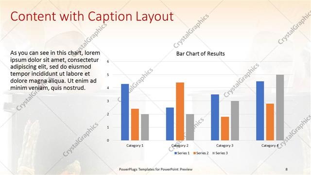 Content with Caption presentation slide layout