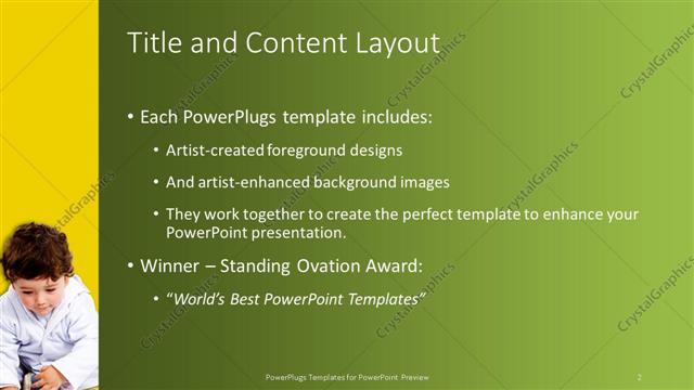 Title and Content presentation slide layout
