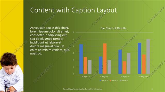 Content with Caption presentation slide layout