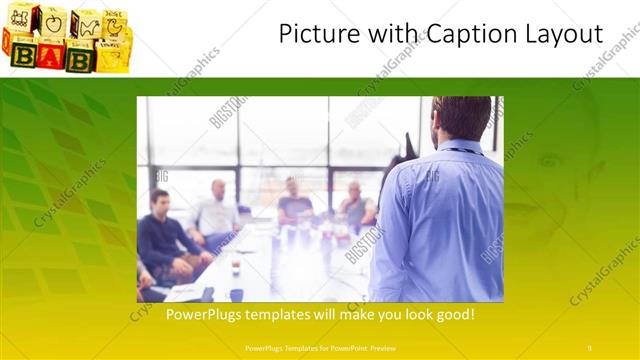 Picture with Caption presentation slide layout