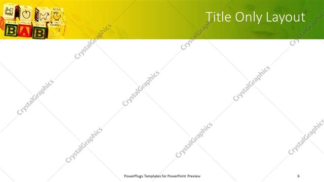 Title Only presentation slide layout