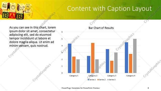 Content with Caption presentation slide layout
