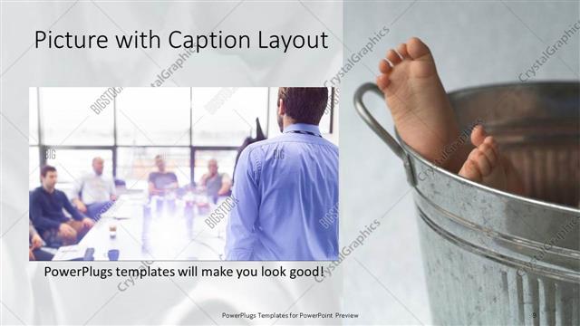 Picture with Caption presentation slide layout