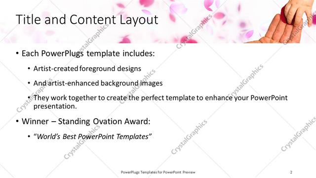 Title and Content presentation slide layout