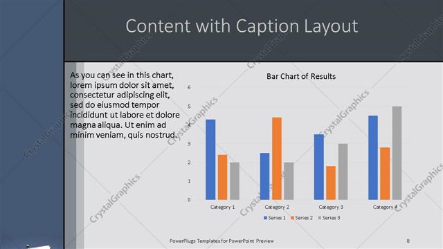 Content with Caption presentation slide layout