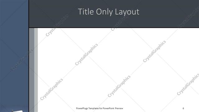 Title Only presentation slide layout