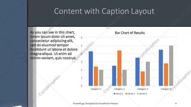 Content with Caption presentation slide layout