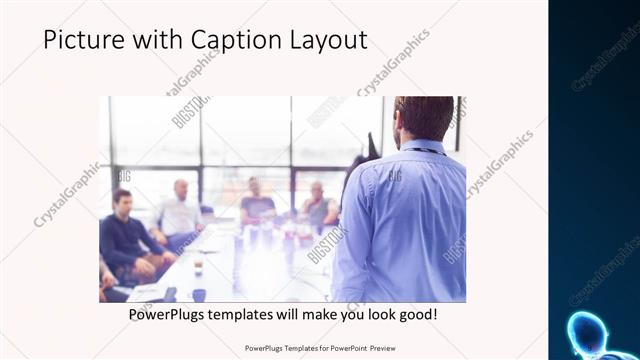 Picture with Caption presentation slide layout