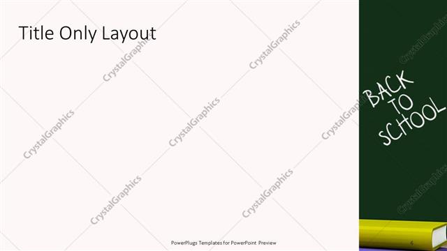 Title Only presentation slide layout