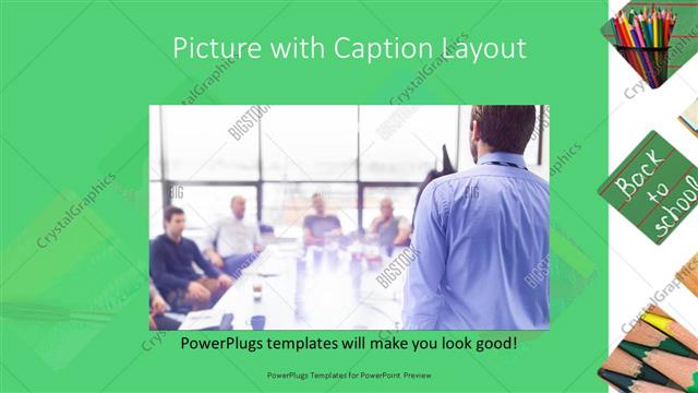 Picture with Caption presentation slide layout