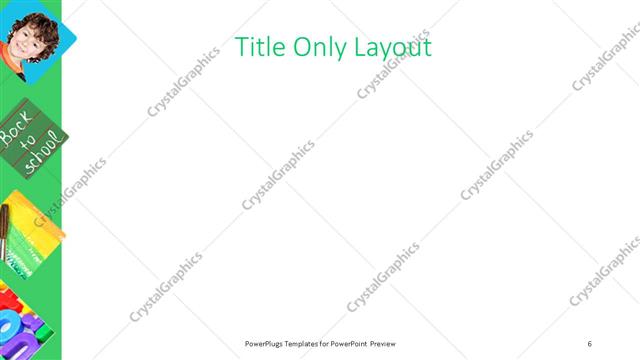 Title Only presentation slide layout