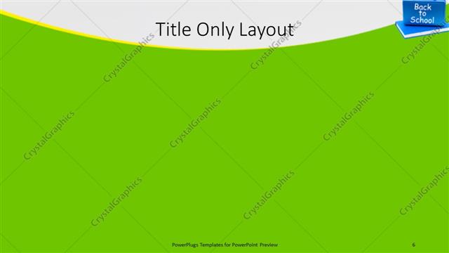 Title Only presentation slide layout