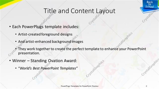 Title and Content presentation slide layout