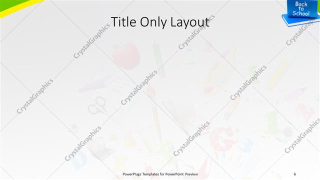 Title Only presentation slide layout