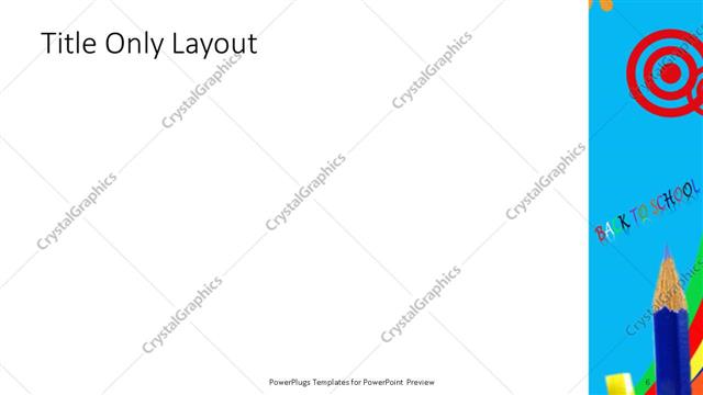 Title Only presentation slide layout