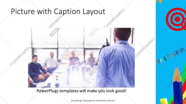 Picture with Caption presentation slide layout