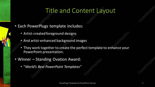 Title and Content presentation slide layout