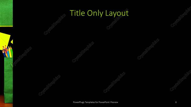 Title Only presentation slide layout