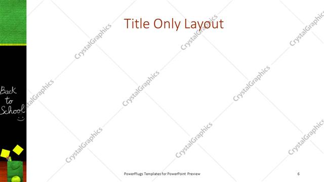 Title Only presentation slide layout